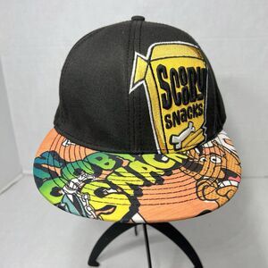 Scooby Doo Scooby Snack Fitted Hat Cap Hanna Barbera WB Shield Black Medium